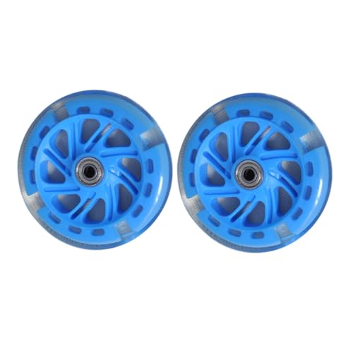 Ruedas de entrenamiento luminosas Holibanna 2 piezas de 1 pulgada con rodamientos y estabilizadores para bicicleta miniatura 1