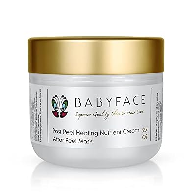 Babyface Post-Peel HEALING NUTRIENT CREAM, After Exfoliation Mask and Moisturizing for Freshly Exfoliated Skin, 2.4 oz..