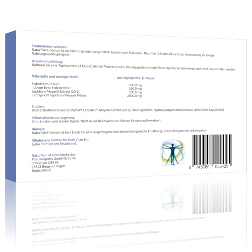 Ecdysteron Lumaar Kapseln vegan – 200 mg Ecdysteron pro Kapsel
