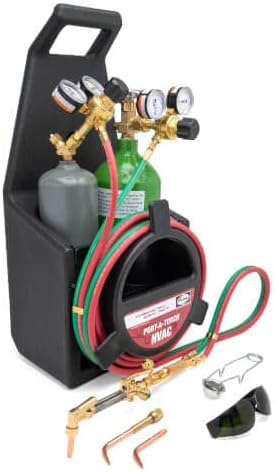 Harris HVAC Port-A-Torch Welding and Brazing Outfit (Goggles, Striker, 12-1/2' x 3/16" A to A Hose)