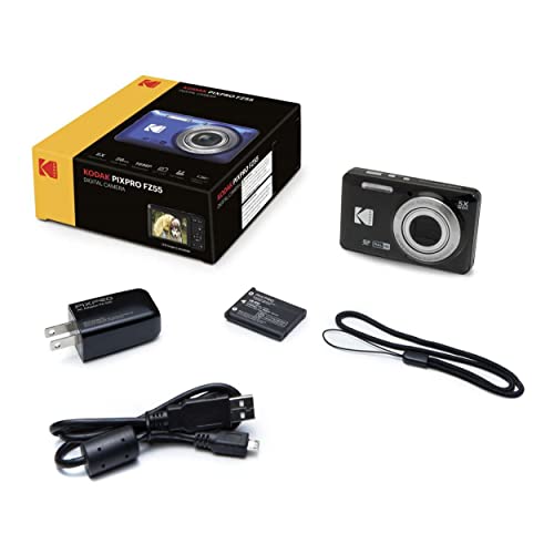 Kodak PIXPRO Friendly Zoom FZ55 Digital Camera (Black) Bundle | 32GB Class 10 UHS-I U1 SDHC Memory Card, (2 items) - image 9