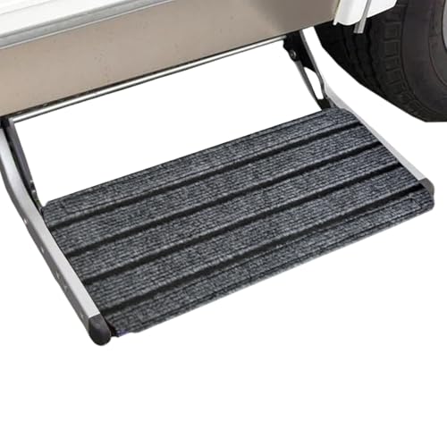 RVステップカバー,専用 階段用 屋外カーペット 3枚組 - 耐候性 滑り止め マット 冬用 アウトドア デッキ キャンピングカー トレーラー 内装用