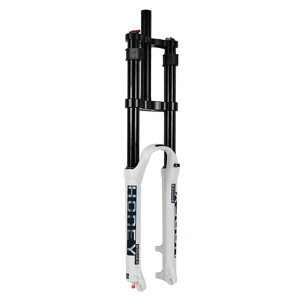 HOMSXPAC Mountain Bikes Downhill 26 27.5 29 Inch Double Shoulder DH/XC Air Fork Travel 140mm Rebound Adjust 1/1-8 Straight Disc Brake Front QR Manual Lockout