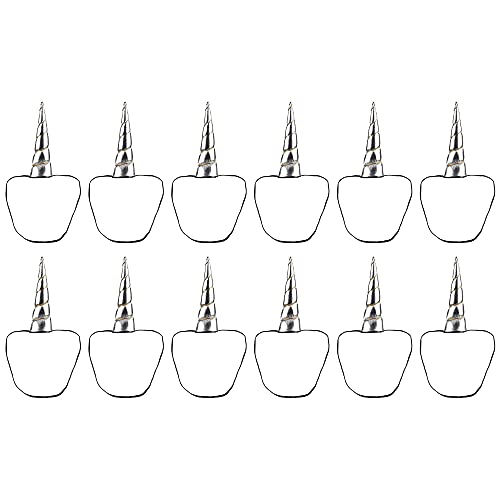 Juvale Unicorn Horn Headbands - 12-Pack Magical Stretch Headbands, Metallic Silver Plush Horn With Elastic Bands, Birthday Costume Theme Party Favors Goodie Bag, Hair Accessories For Women, Girls