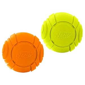 Nerf Dog Sonic Ball Dog Toys, Lightweight, Durable and Water Resistant, 2.5 Inches, for Small/Medium/Large Breeds, Two Pack, Green and Blue Nerf Dog Sonic Ball Dog Toys Lightweight Durable and Water Resistant 25 Inches for SmallMediumLarge Breeds Two Pack Green and Blue
