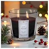 Colonial Candle Fine Merlot Scented Candle Jar, Highly Fragranced Candles for Home Scented, Mottled Wax Candle, 2 Wick, 8 oz - Made in The USA