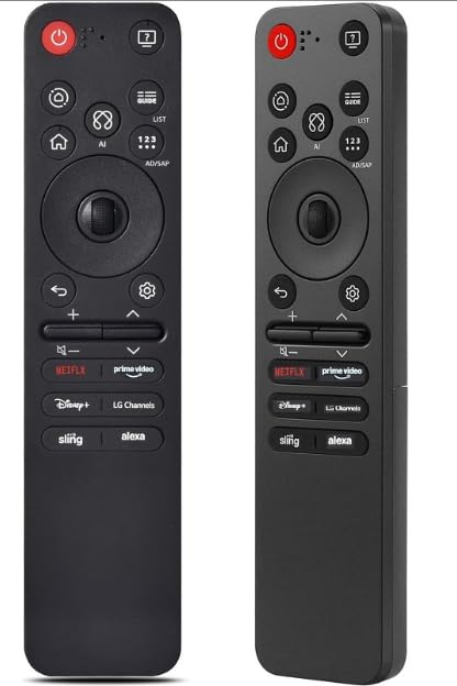 Mando a Distancia Universal para LG AKB76046603 Smart TV MR25GA con Control de Voz AI, Reemplazo Compatible con Televisores OLED QNED UHD LED LCD Series, Conexión Bluetooth Estable