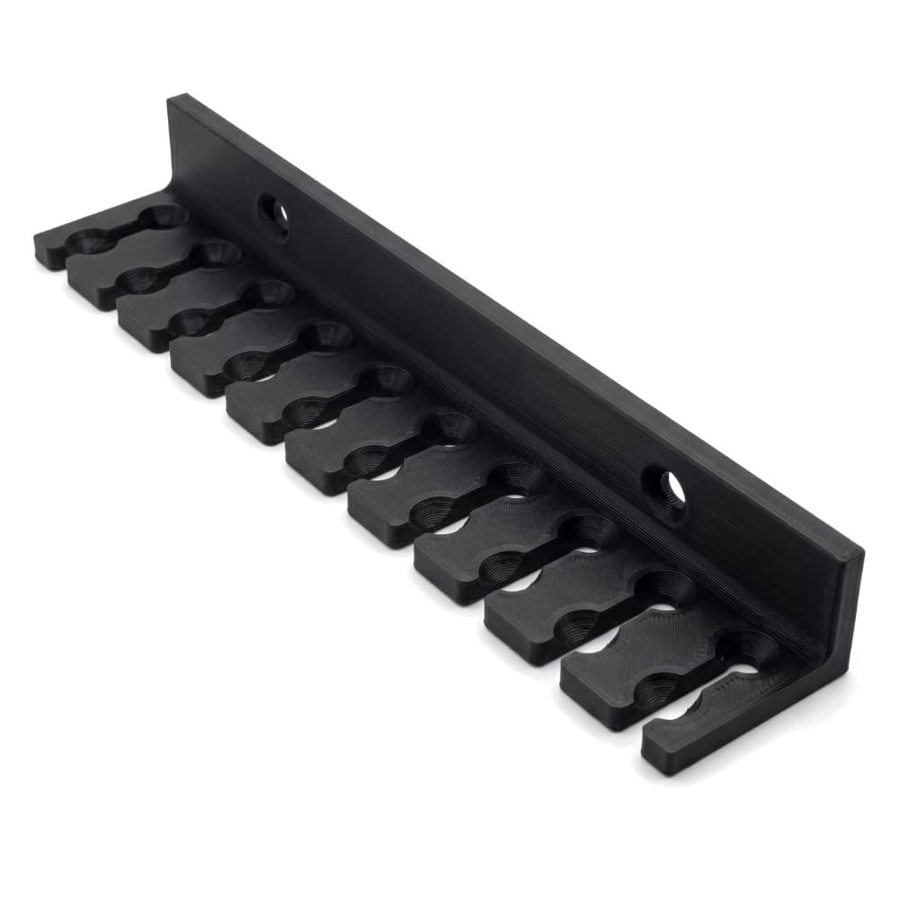 Splash N Color Black Splashncolor Wall Mount Organizer For Test Leads Probe Pairs - Tidy And Efficient Cable Hangers For Test Leads, Durable Plastic Construction, Easy Access For Increased Productivity And Lead Management