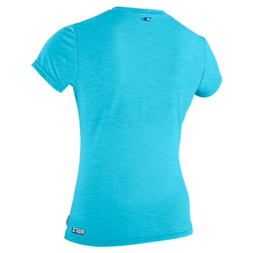 Image of O'Neill Girl's Hybrid Short Sleeve Sun Shirt, UPF 50+ Sun Protection, Rash Prevention for Surfing and All Water Activities