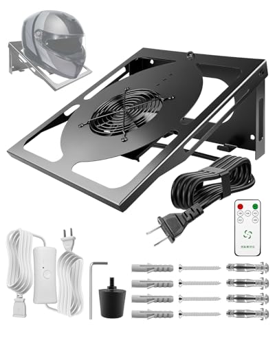 Motorcycle Helmet Dryer with Ventilation Fan and Timer