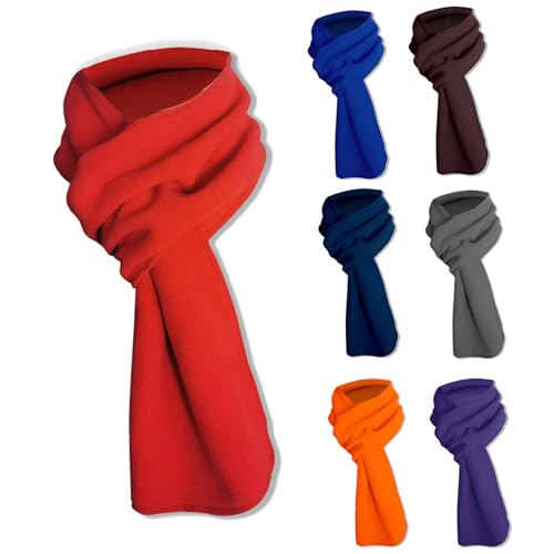 Scarf Fashion Warm Fleece Scarf Soft Lightweight Solid Color Autumn Winter Scarves Wraps for Women Men Girls Boys4