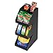 Mind Reader Acrylic 3-Tier Coffee / Tea Condiment Organizer, Black