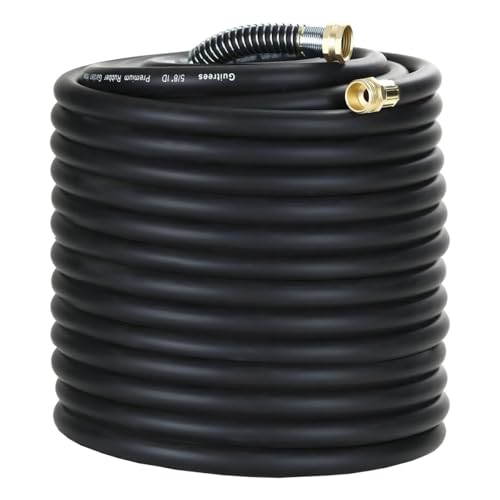 Guitrees 200FT 5/8 Heavy Duty Rubber Garden Hose - 200psi Wo...