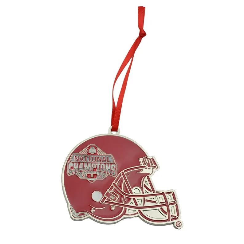 Ohio State Buckeyes 2024 CFP National Champions Football Helmet Metal Ornament