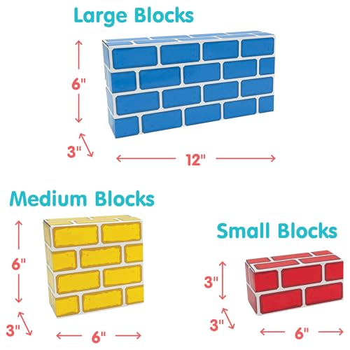 Image of Teacher Created Resources Easy-Stack Cardboard Blocks 24 Piece Set (TCR11531)