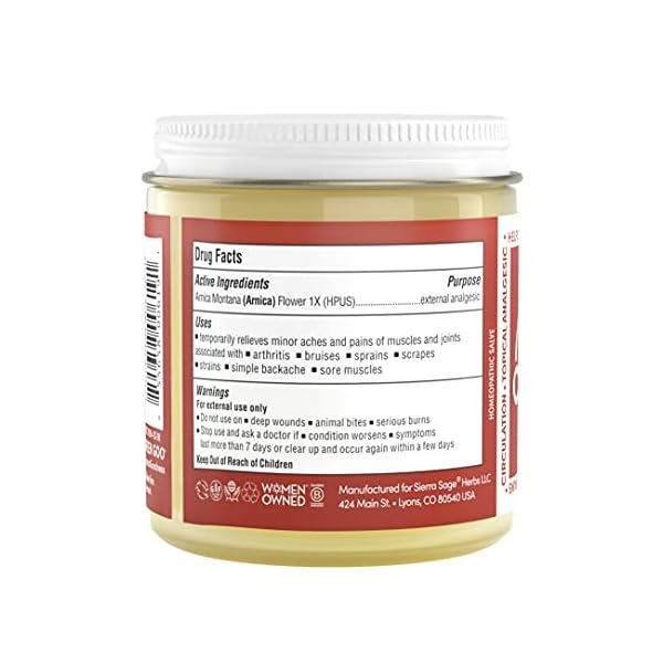 Green Pain Relief Skin Salve, All-Natural Pain Relief Formula For Arthritis, Sore Muscles & Bruises, Rapid Relief, 4 oz jar