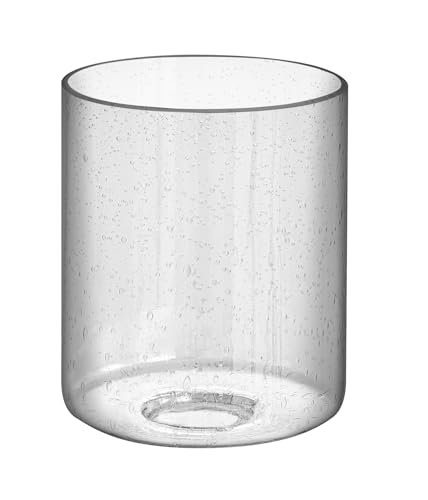 Image of Aspen Creative 23657-61-3,Clear Seeded Glass Shade For Lighting fixture /Vanity Light /Wall Light /Pendent,Size:4-7 /8 inchD x6 inchH,Set of 3