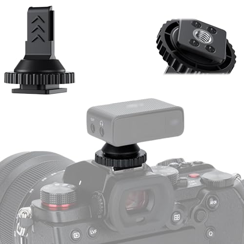 JJC Cold Shoe Mount Adapter for DJI Mic 1 with 1/4"-20