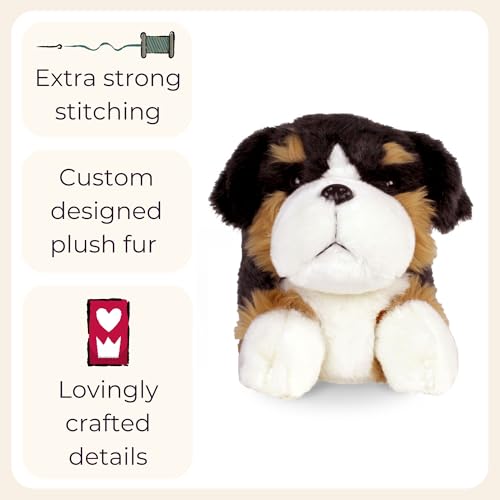 Bernese Mountain Dog Slippers for Women and Men - Fuzzy Plush Animal Slippers for Adults4