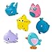 MOOKLIN ROAM 6pcs Juguetes de Baño Animales Marinos para Bebé Niños, Juguetes de Natación del Flotante Coloridos, Seguro sin BPA para Bebés Baño Piscina Playa
