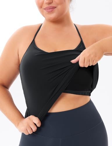 THE GYM PEOPLE Women's Racerback Workout Tank Tops Sleeveless Yoga Athletic Shirts with Built in Bra3