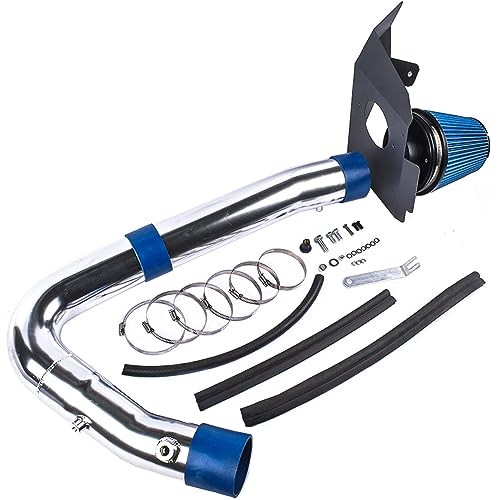 Flynsu Heat Shield Cold Air Intake Blue Dry Filter Replacement for 2011-2020 Chrysler 300 300C Dodge Charger Challenger 3.6L V6 HI-DG-12BL