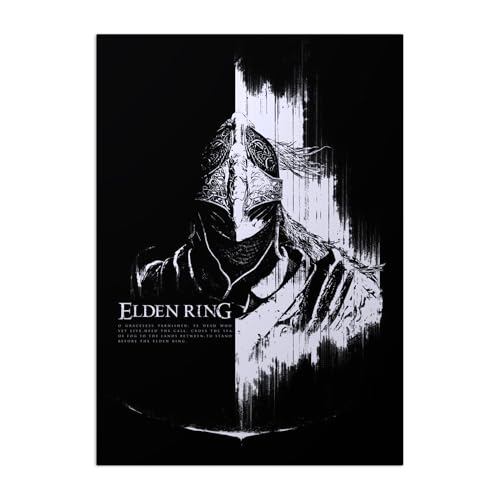 Cadeau Elden Ring affiche métallique Tarnished décoration murale chambre