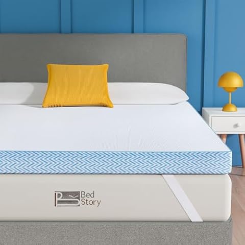 BedStory 3-Inch Firm Mattress Topper Cover