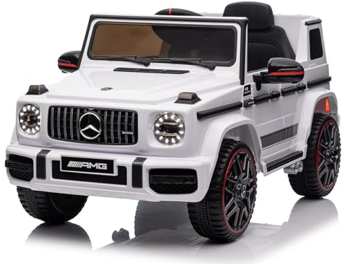Playhouse Kinder Elektroauto Mercedes G63 AMG 90 Watt, 12V 7ah, Ledersitz,...