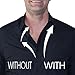 Million Dollar Collar Placket Stays - Slick Collar for Men & Women Dress Shirts with Universal Compatibility, Keeps Firm & Crisp, Made from Proprietary Material 20-Pack White