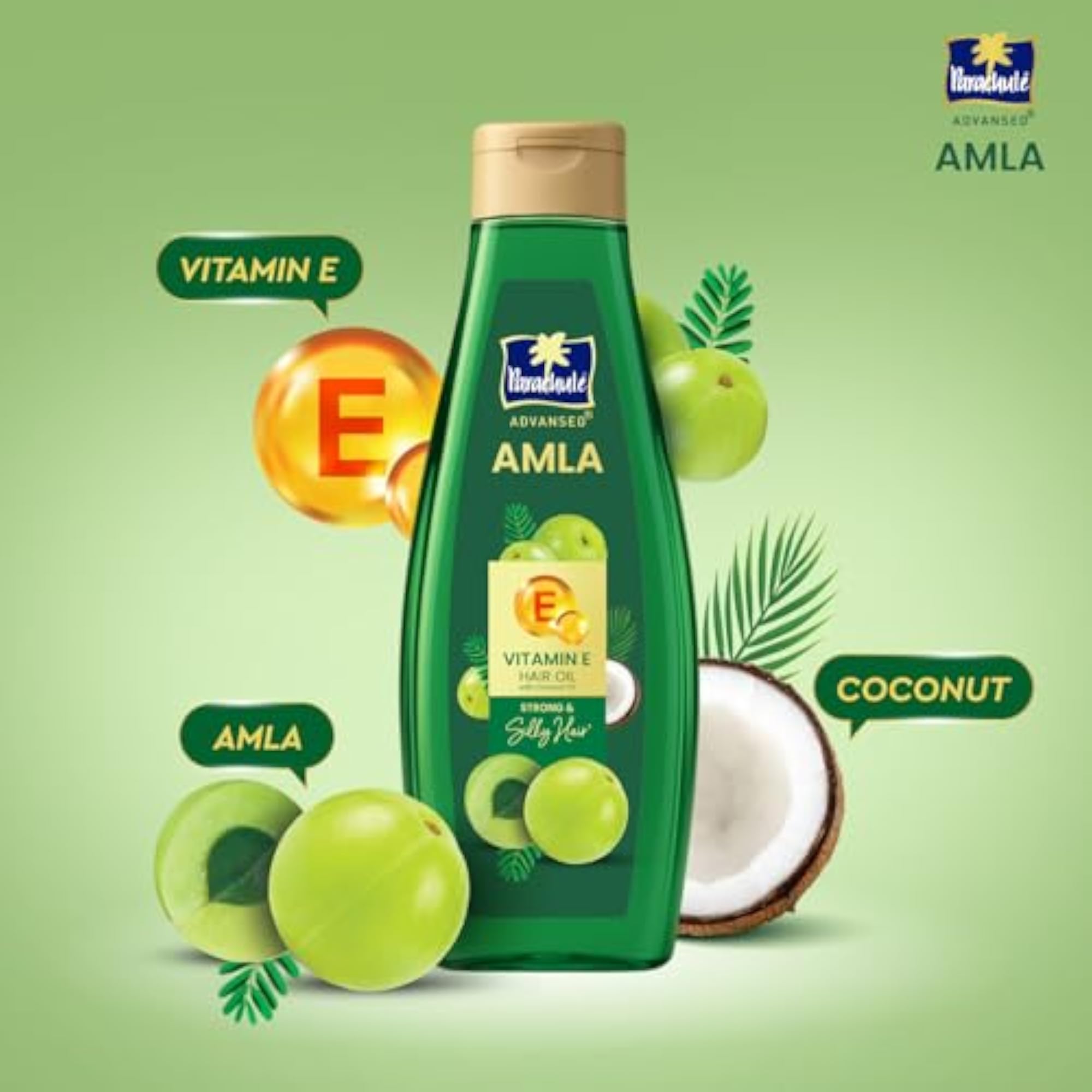 Amla Hair Oil with Vitamin E, 500ml x 3