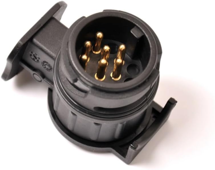 Gatuida Pcs Trailer Adapter Pin to Pin v Rv Connector Weatherproof Spring Locking Flap for Easy Connect