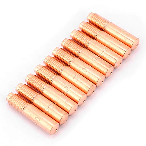 Set of 10 PCs MIG Welding Tipps 030 0.8 Mm for 000067, DurabilityOptimized