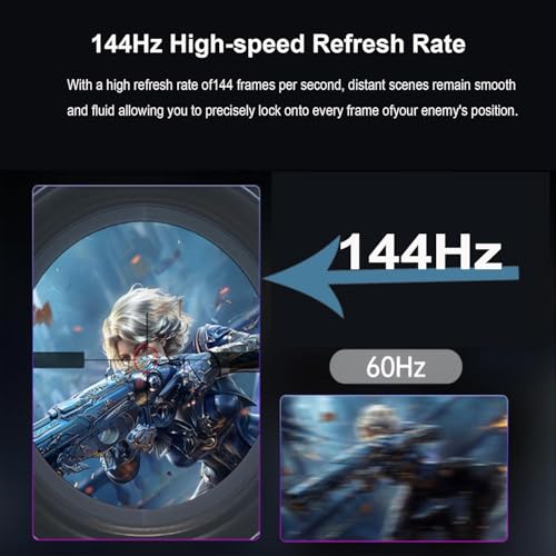 Image of 16 inch 2.5K 144Hz Portable Gaming Monitor 16:10 HDR Eye Careful,100% sRGB QHD2560x1600 Ultra-clear IPS Portable Monitor for Laptop with Built-in Speakers,External Second Screen for PC Phone Game Console