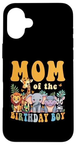 Mom of the Birthday j̎q LbY Tt@ WO Aj}}b`O X}zP[X iPhone 16 Plus p