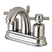 Kingston Brass FB5618DX Concord 4-Inch Center Set Lavatory Faucet with Retail Pop-up, Brushed Nickel
