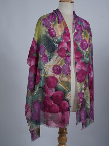 Image of VIC Cotton Modal Digital Print Scarf for Women | Digital Print Designer Stole | Soft Lightweight Luxury Wrap | Premium Cotton Modal Blend | 55 x 170 cm | VIC-SM-DP5517