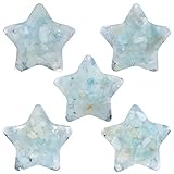 mookaitedecor Set of 5 Star Shape Pocket Palm Stones, Polished Reiki Stone Craved Crystal for Healing Reiki, Jewelry Making, Home Decoration