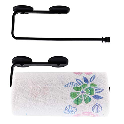 Magnetic Paper Towel Holder Paper Towel Rack Tower Bar For Refrigerator, Metal Cabinet Black #TOP5