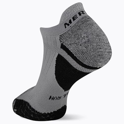 Merrell Men's and Women's Trail Running Cushioned Socks-1 Pair Pack-Unisex Anti-Slip Heel & Arch Compression2