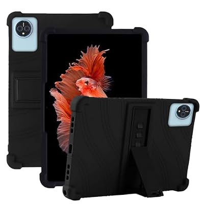 Case Cover for Relndoo P80 11 inch Tablet, KONXISA Tablet Case with Premium Silicone Material, Folding Stand Fuction, Shockproof and Full Protection Tablet Sleeve,Protective Covers,Black