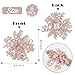AIMUDI Rose Gold Velvet Bows for Gift Wrapping 6.5'' Christmas Curly Bows Self Adhesive Gift Bows for Presents, Treat Bags, Wine Bottles Party Holiday Wedding Decorations - 6 Counts