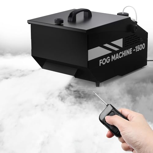 UPGREY Low Lying Fog Machine, máquina de niebla con hielo seco para efectos de niebla baja, con control remoto y cableado miniatura 1