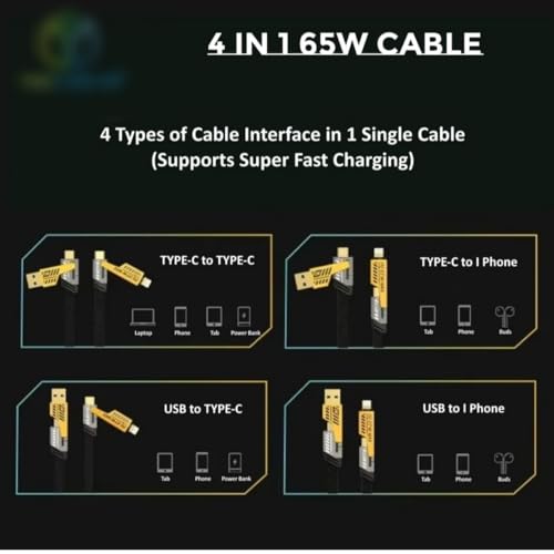 Generic 4 in 1 Cable Gold - Image 8