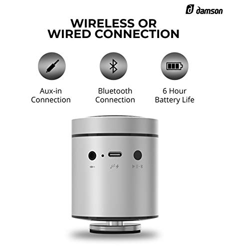 Damson Cisor Wireless Vibration Speaker Portable Mini Travel - Import It All Damson Cisor Wireless Vibration Speaker Portable Mini Travel - Import It All