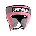 SPARBAR® SB1 Vollgesichts-Kopfschutz für Boxen, Lederhelm für Gesicht, Wangen & Ohrenschutz, Kopfbedeckung für Muay Thai, Kickboxen, Karate, MMA, BJJ, Taekwondo & Kampfsport (groß, rosa)
