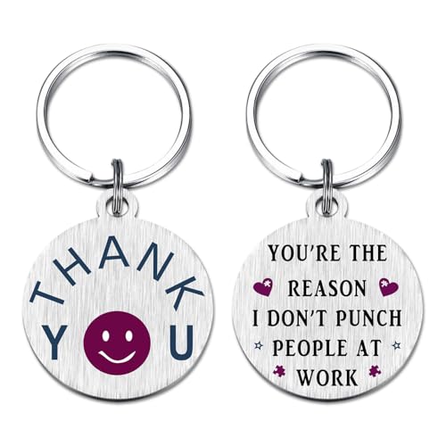 Viayen Funny Coworker Keychain – You're the Reason I Don't