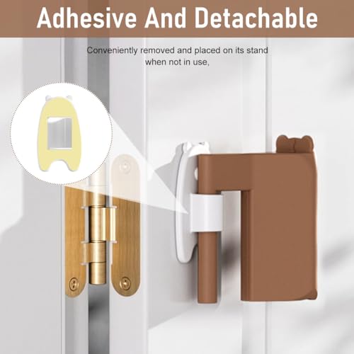 Image of SNOWIE SOFT 4Pcs Silicone Door Hinges Guards Baby Proofing Anti-Pinch Guards Kids Safety Cartoon Door Stopper Removable Door Protector for Home Baby Safety Products for Home,Multicolor