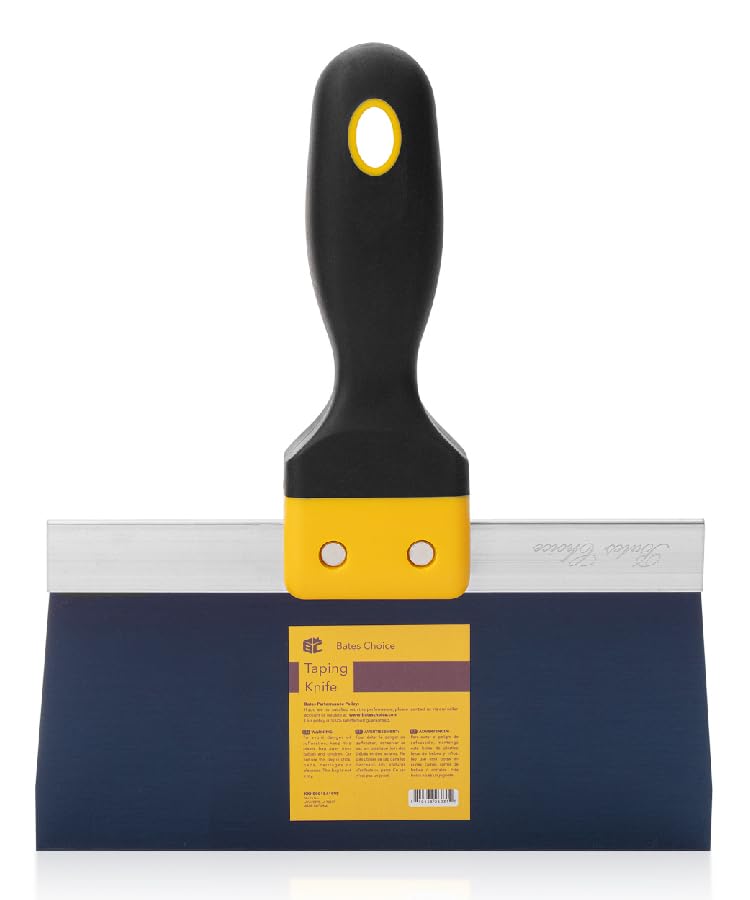 Bates- Taping Knife, 8 Inch, Blue Steel Drywall Taping Knife