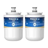 Waterdrop UKF7003 Refrigerator Water Filter, Replacement for Maytag UKF7003, UKF7002AXX, Whirlpool EDR7D1, UKF7003AXX, UKF7002, 7003AXXP, UKF7001AXX, UKF6001AXX, UKF5001, NSF 401&53 Certified, 2 Pack